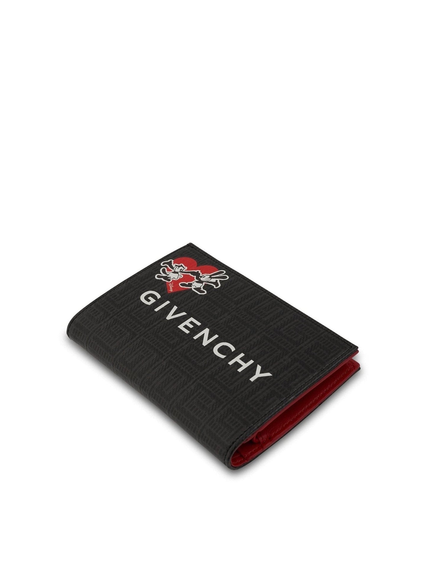 Disney Ortensia & Oswald G Cut Bifold Wallet in 4G Coated Canvas in Black