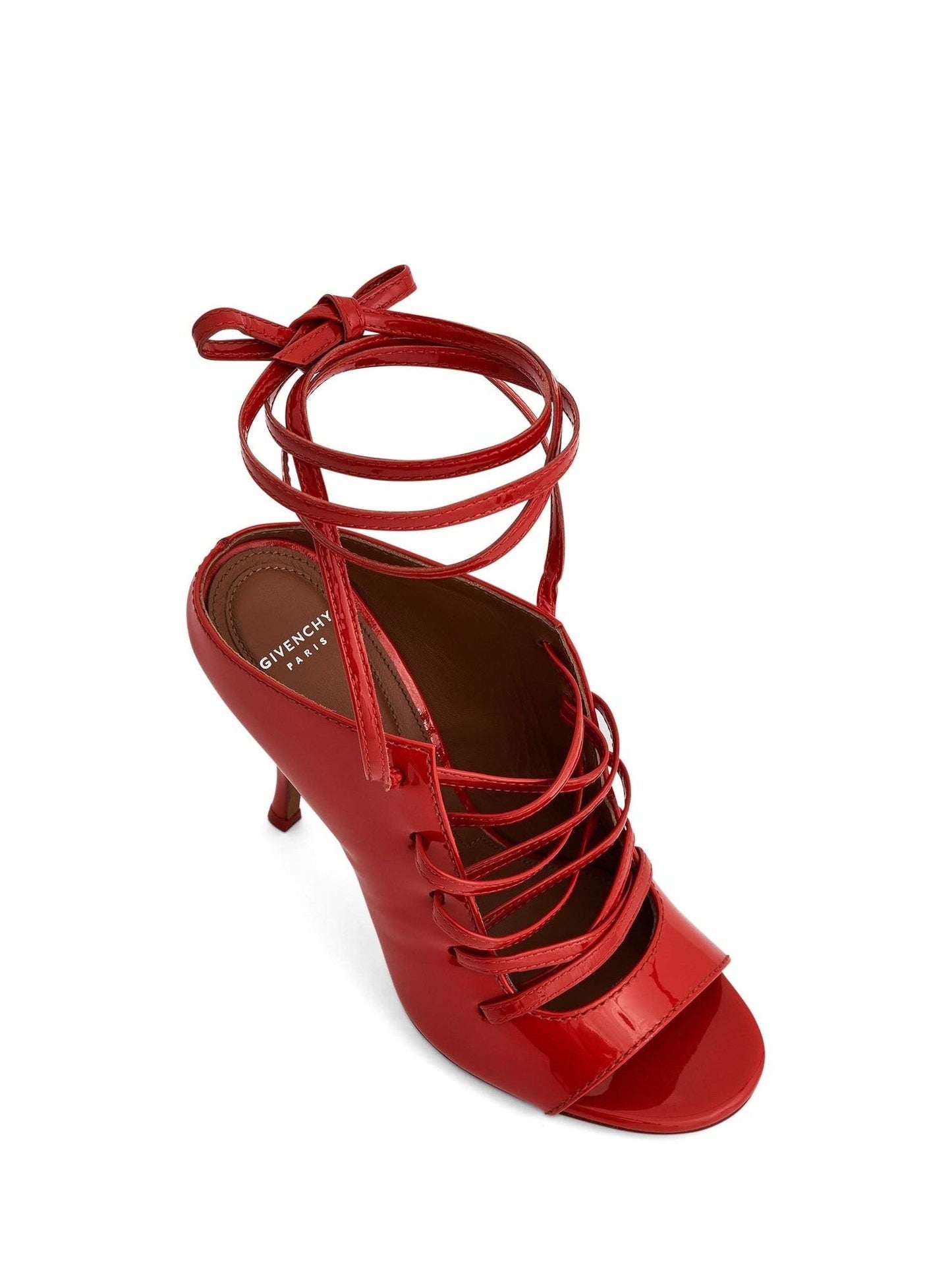 Podium Patent Sandal 10 in Red