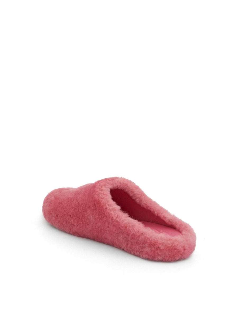 4G Shearling Slip On in Bright Pink Back View | GIVENCHY