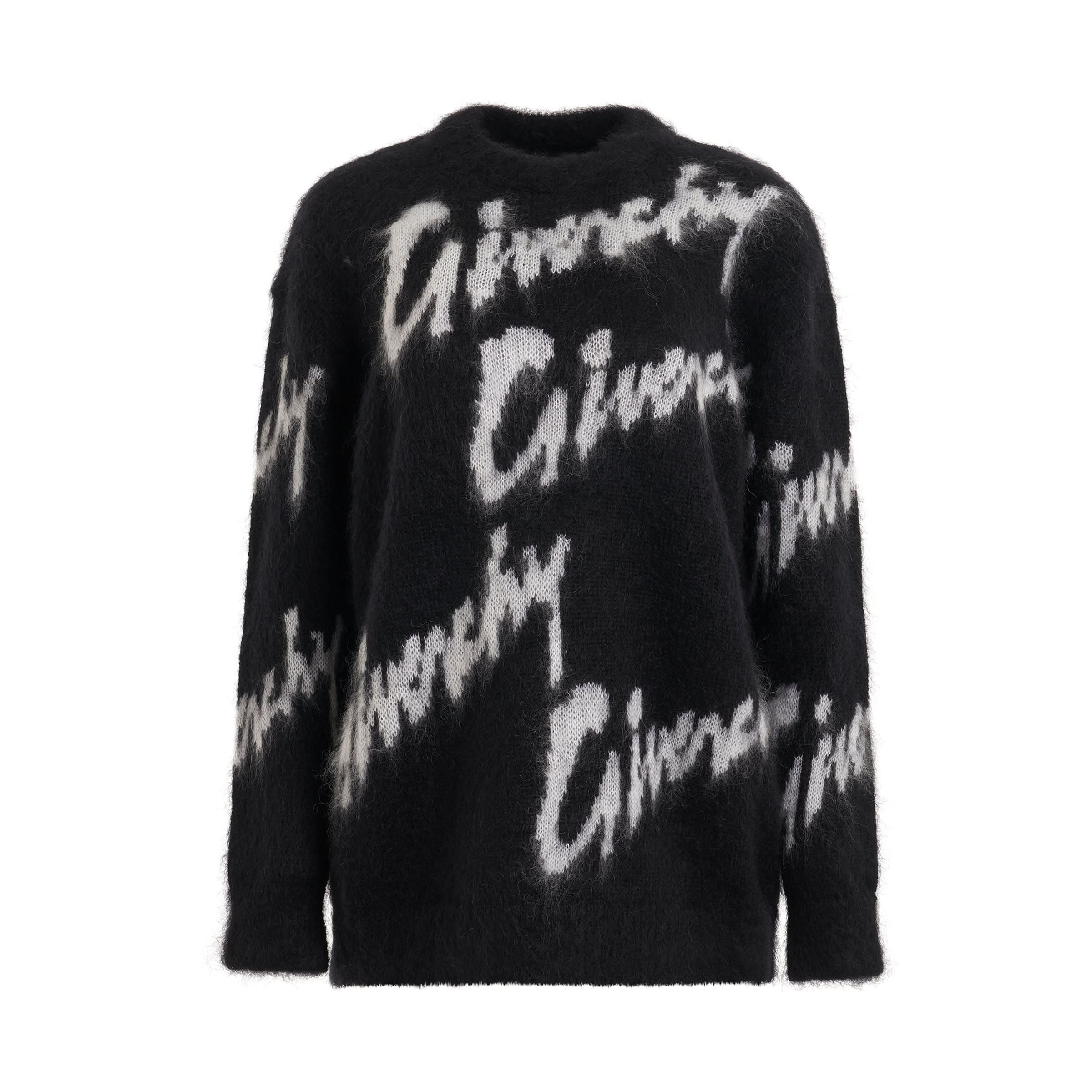 Givenchy black intarsia logo on sale sweater