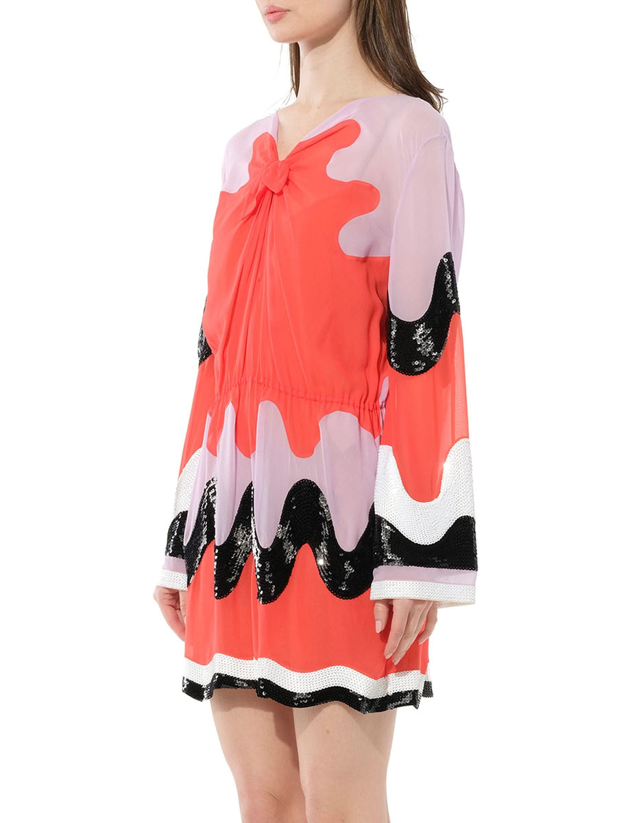 Belted Dress in Multicolor