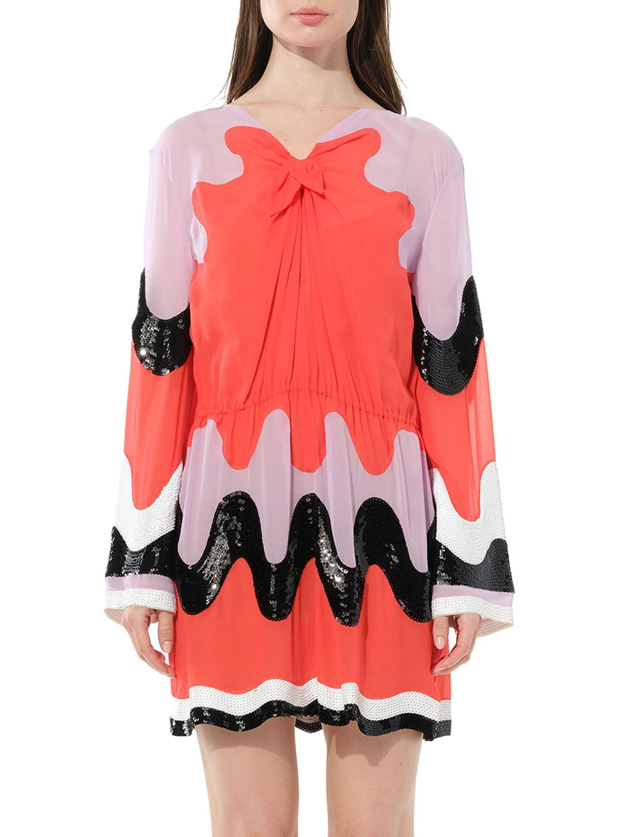 Belted Dress in Multicolor