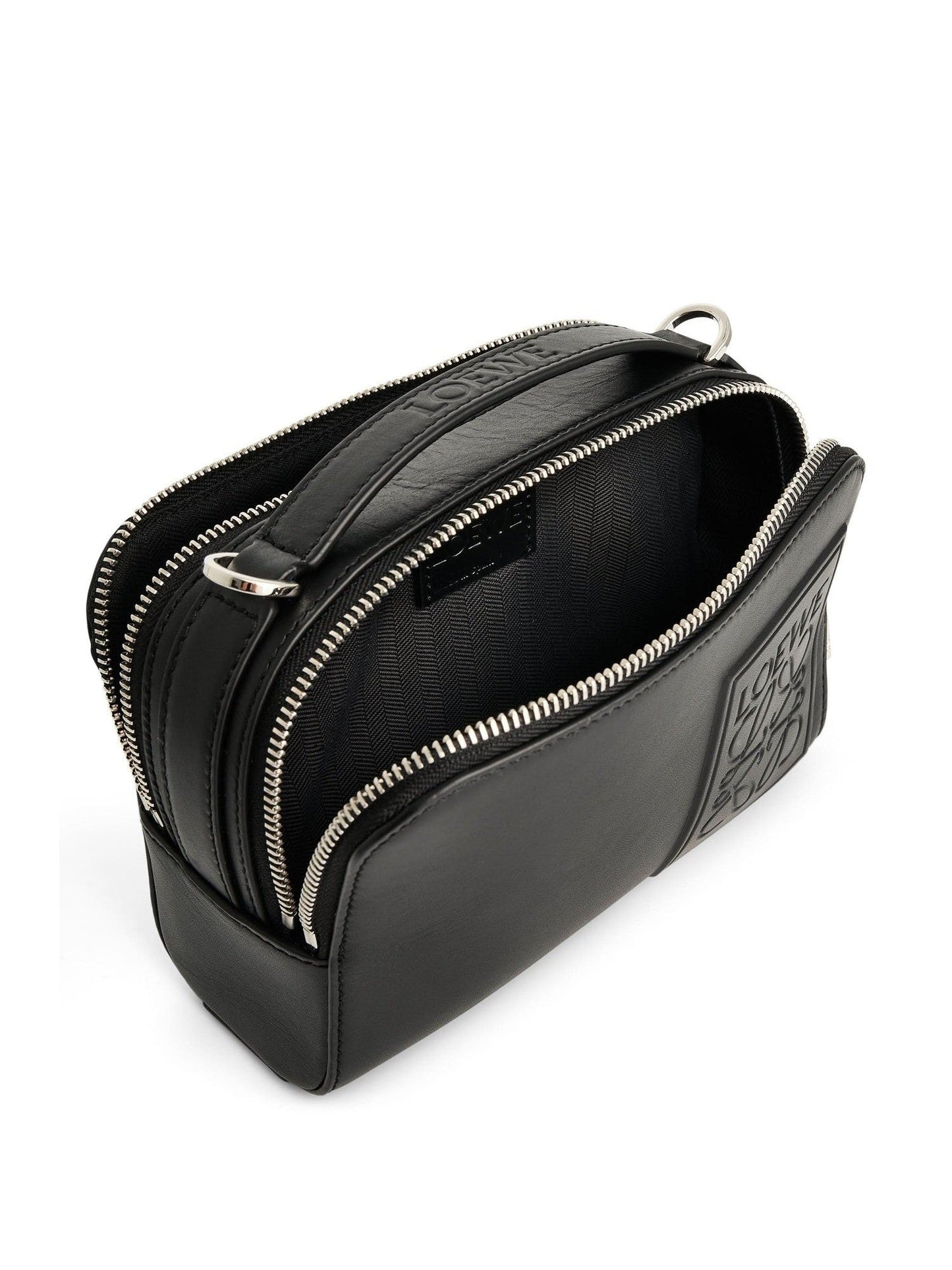 Mini Camera Crossbody Bag in Black