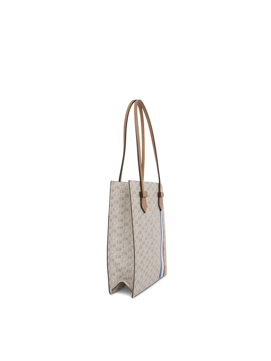 Cannes Vertical Tote GM with Stripes in Champagne