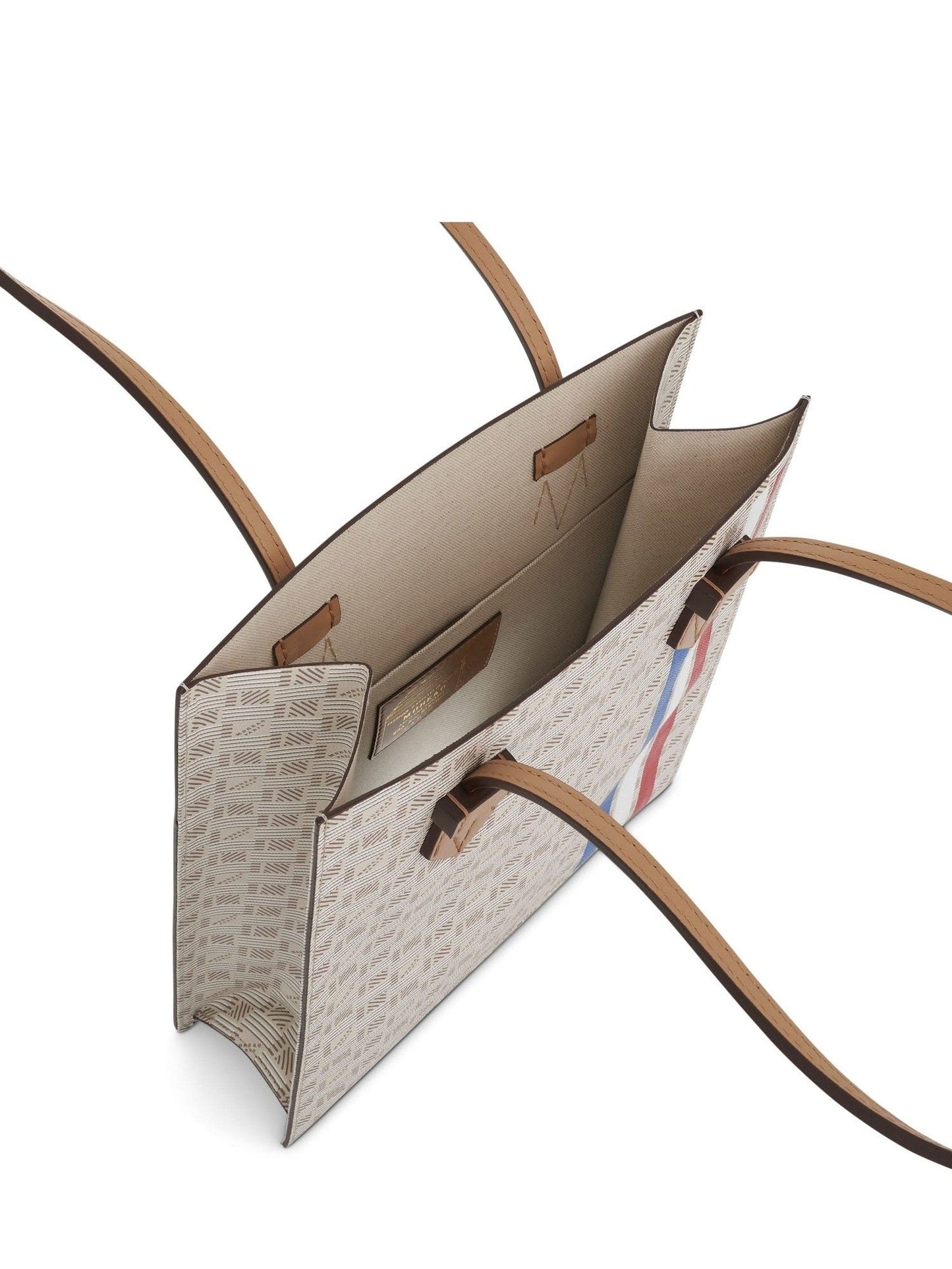 Cannes Vertical Tote GM with Stripes in Champagne