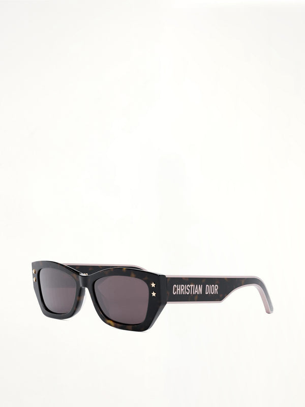 DiorPacific S2U 25D053 Rectangular Sunglasses in Tortoise