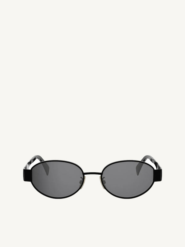 CL40235U Metal Sunglasses in Black/Gold