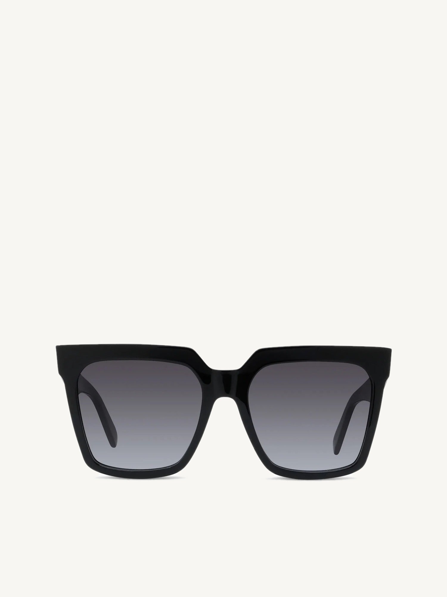 CL4055IN Square Sunglasses with Gradient Smoke Lens in Black