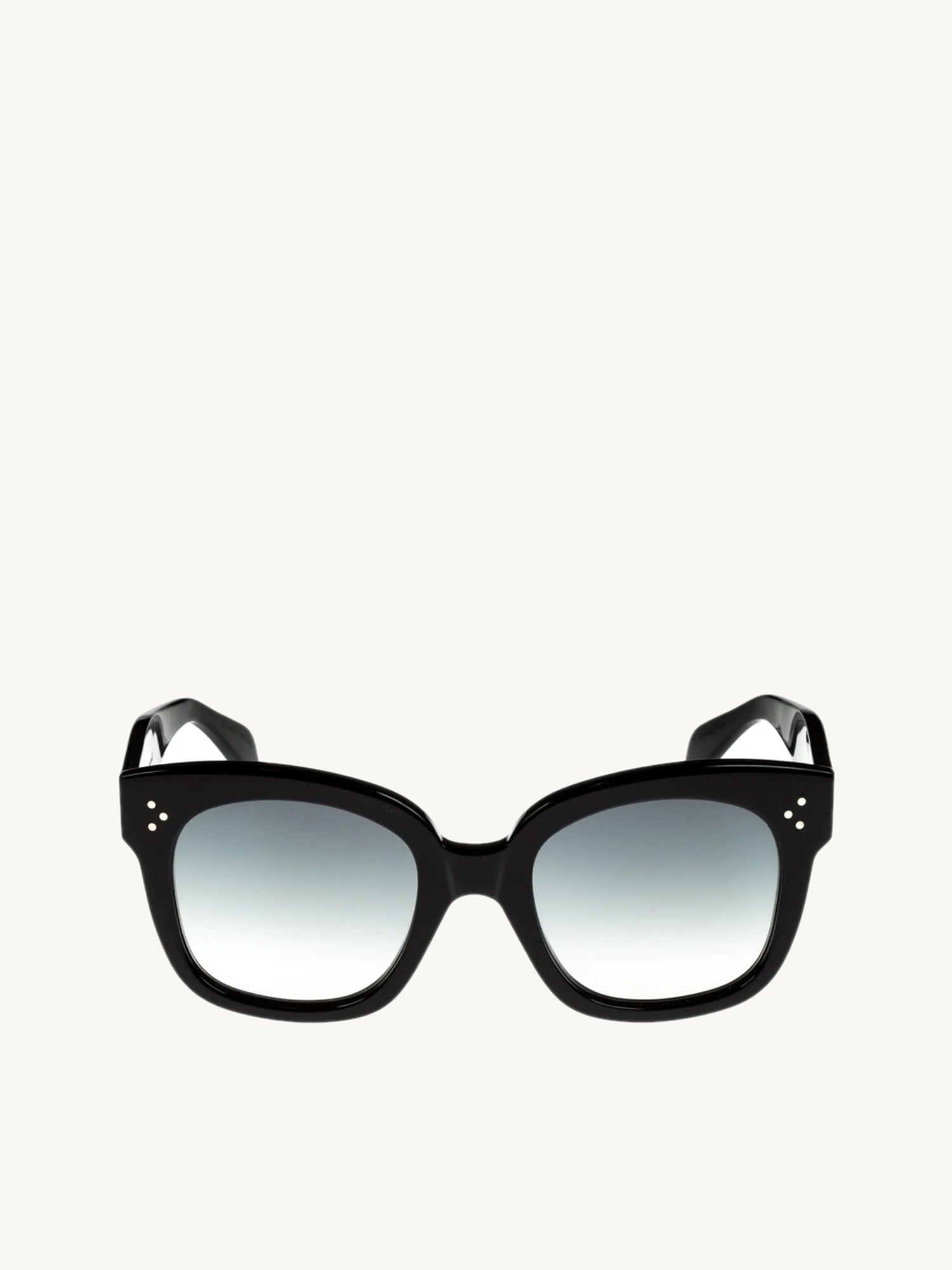 Celine CL4002UN 5401B Round Sunglasses in Shiny Black