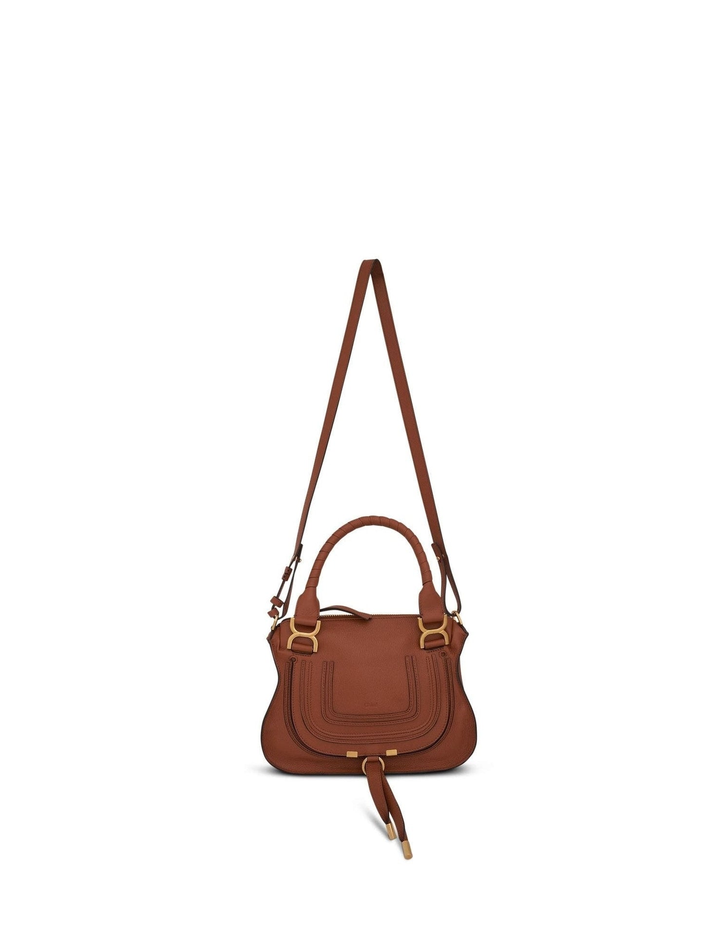 Marcie Mini Double Carry Bag in Tan