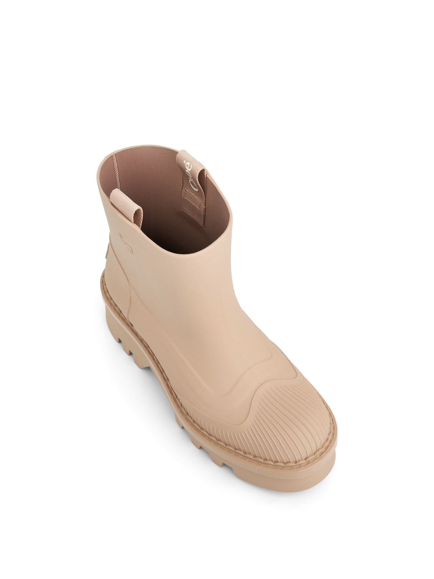 Raina Rain Boot in Beige Top View | CHLOE