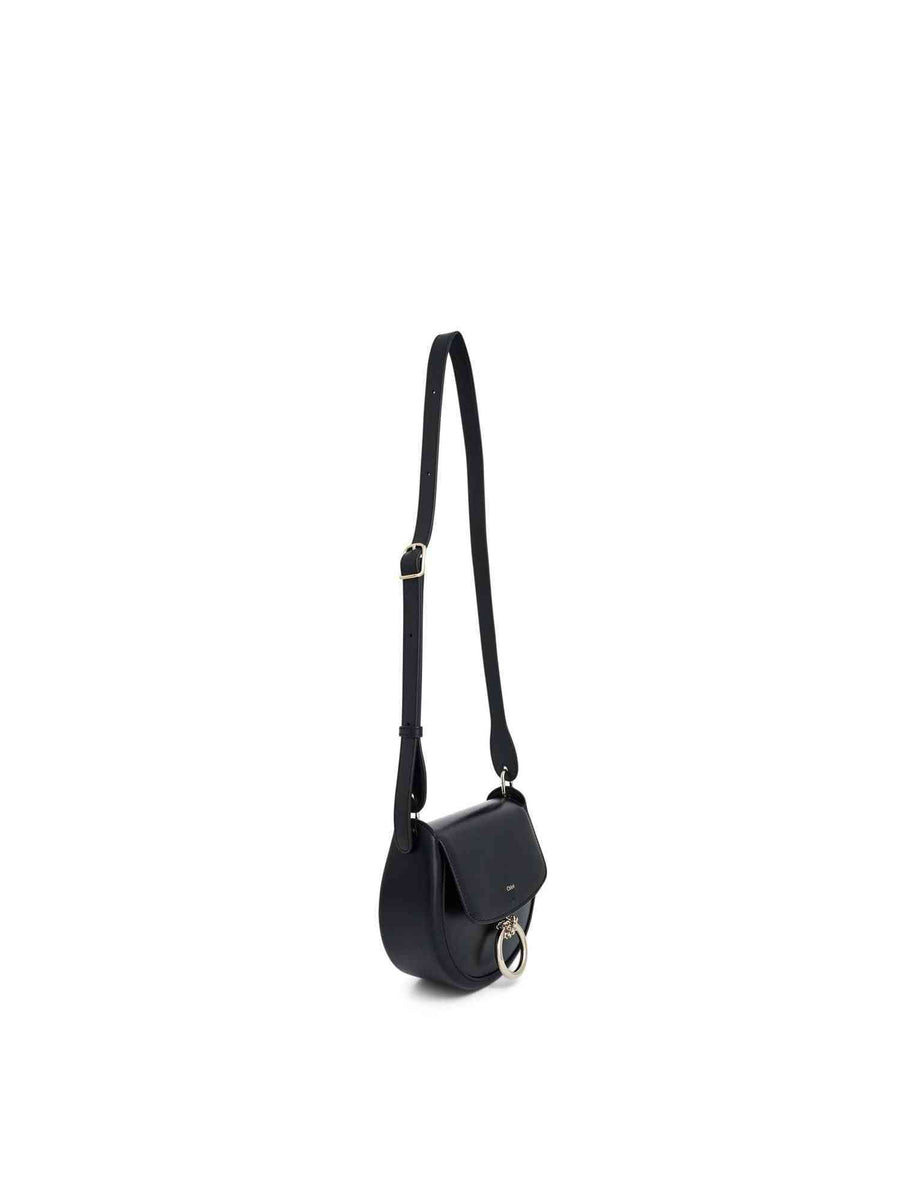 Chloe Arlene Leather Shoulder Bag in Black