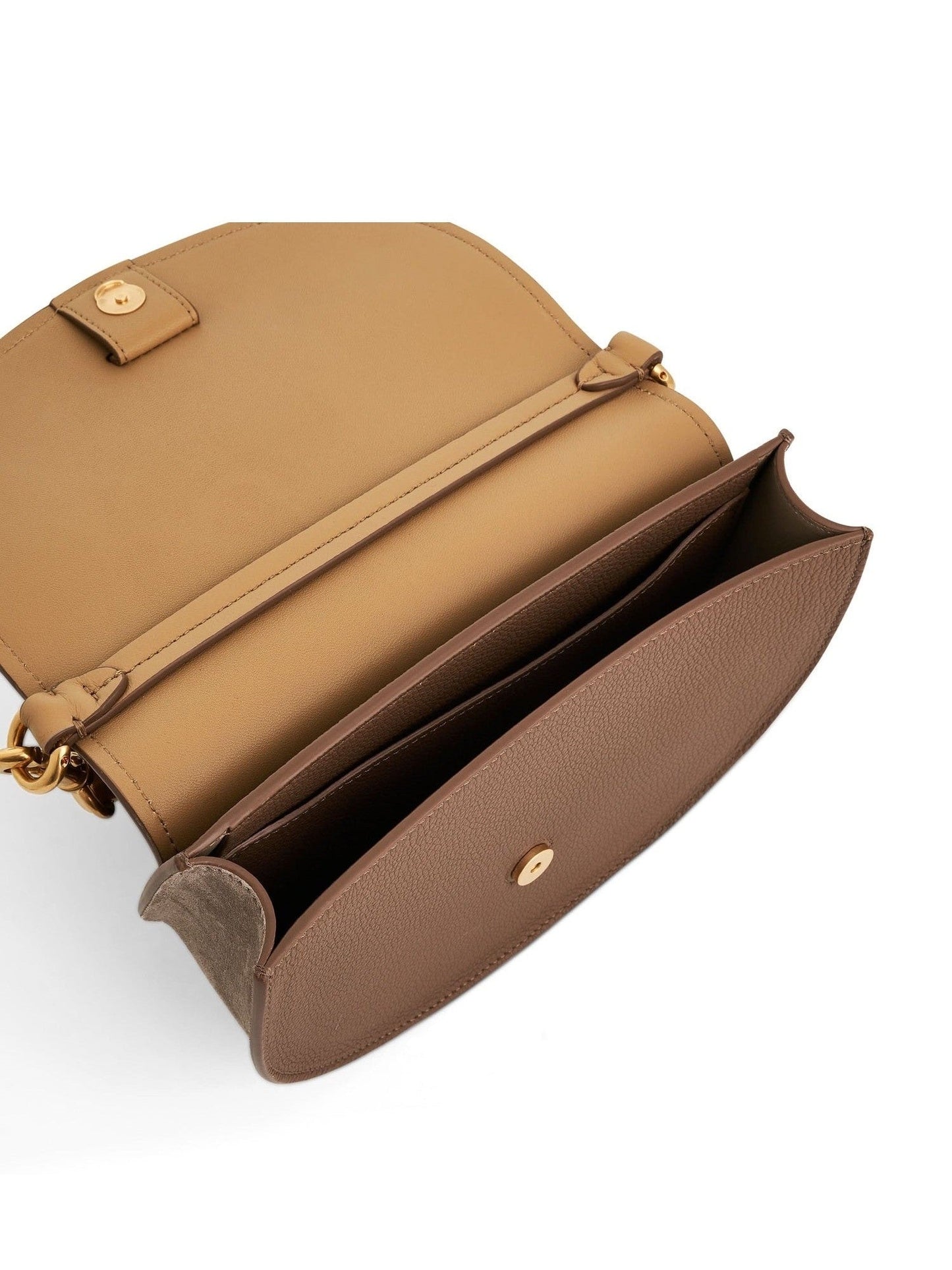 Marcie Leather Crossbody Bag in Creamy Brown