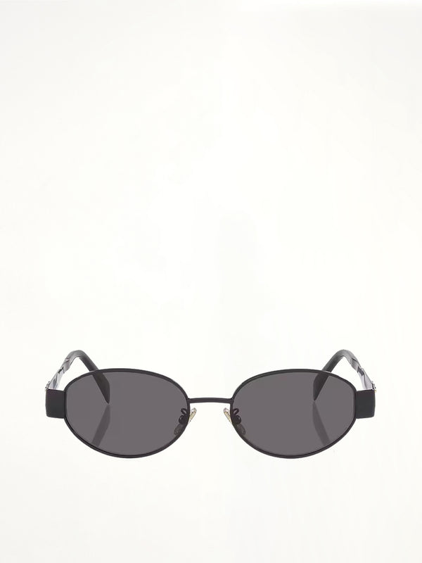 CL40235U Metal Sunglasses in Black/Gold