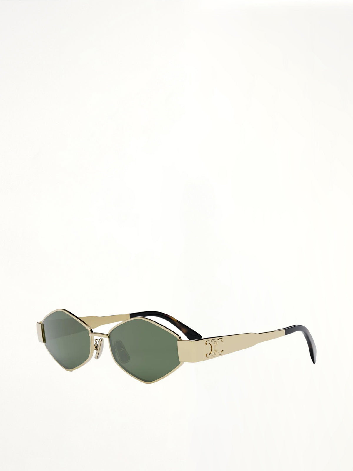 Celine CL40254U 5430N Metal Sunglasses in Gold/Tortoise
