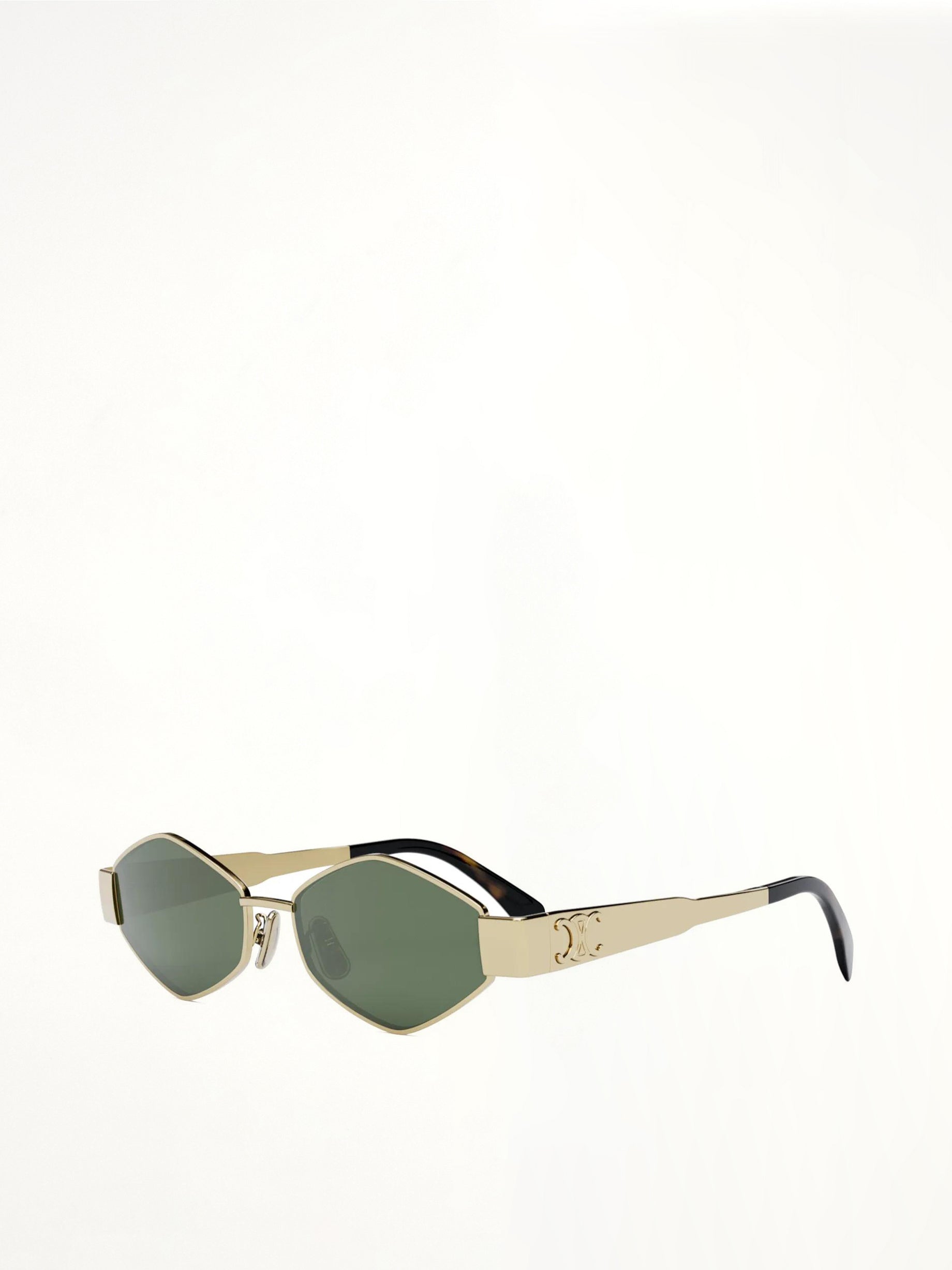 Celine CL40254U 5430N Metal Sunglasses in Gold/Tortoise