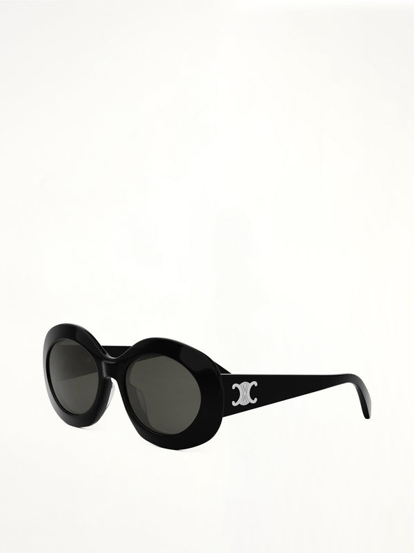Celine CL40292U 5401A Acetate Sunglasses in Black/Silver