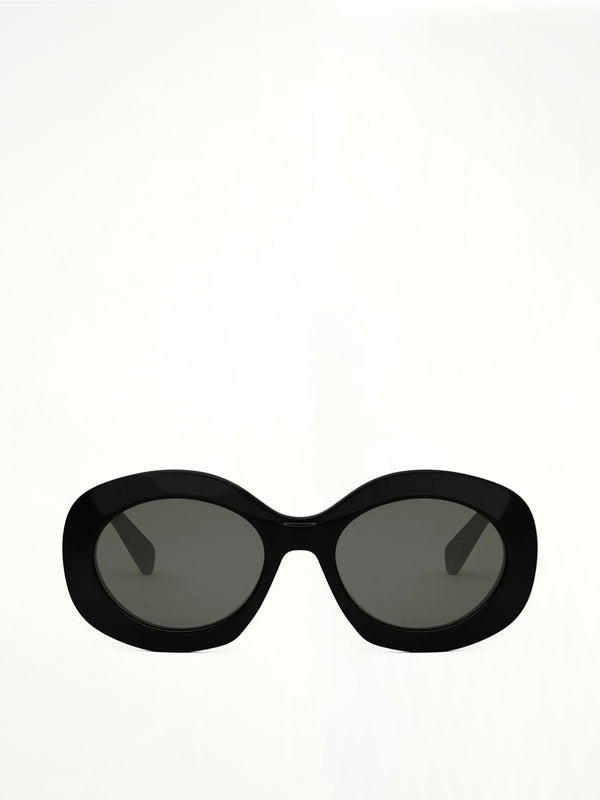 Celine CL40292U 5401A Acetate Sunglasses in Black/Silver