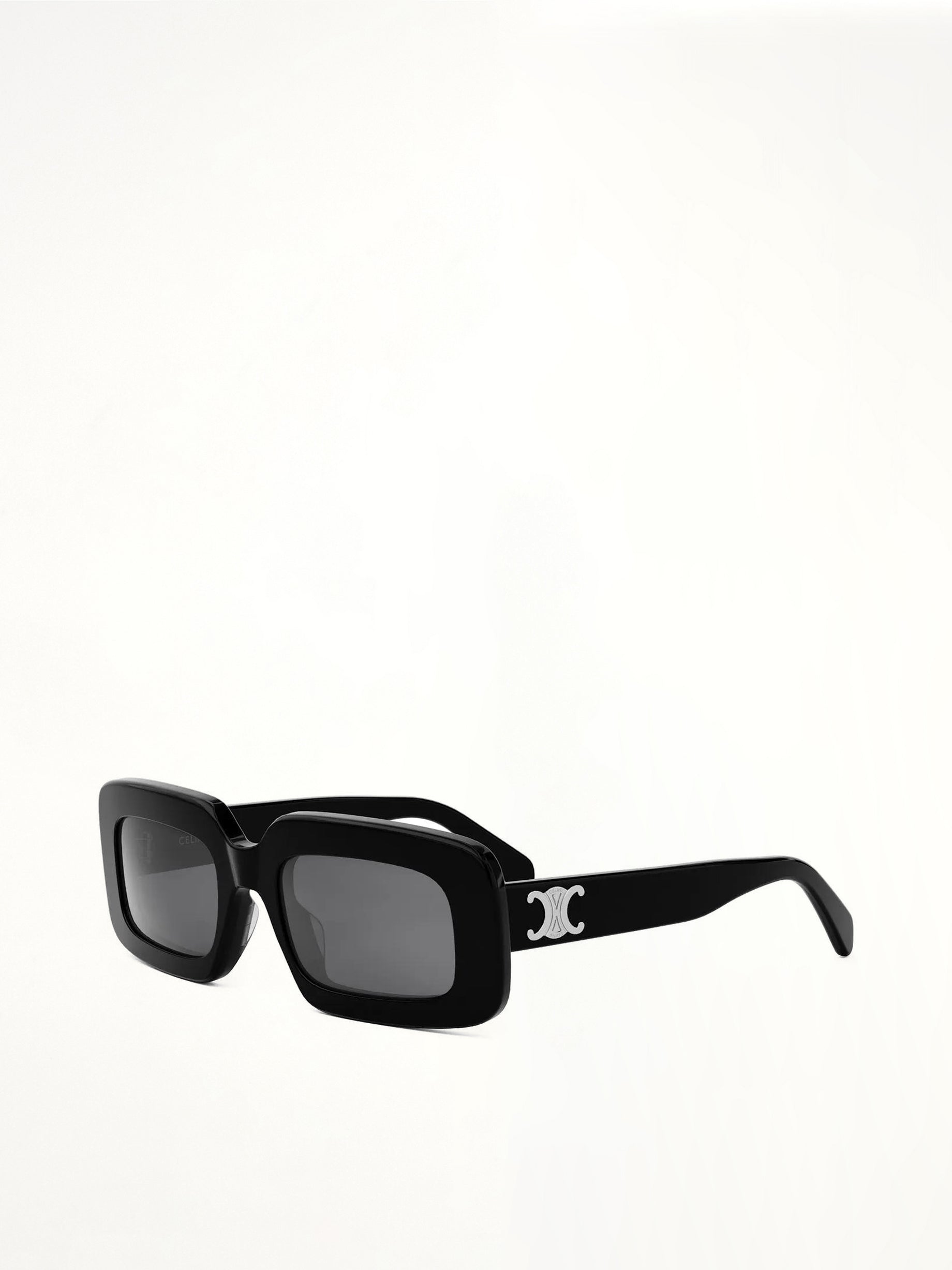 Cl40313U Acetate Sunglasses in Black