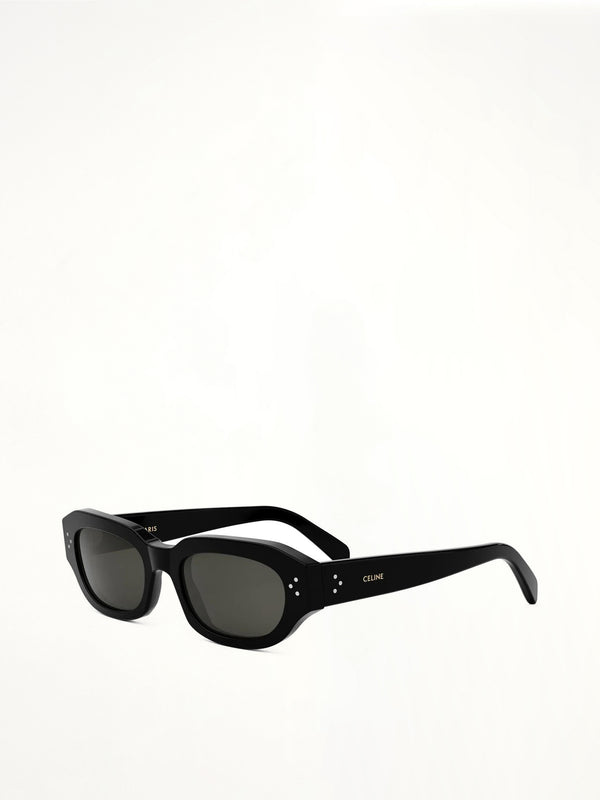 Celine CL40314I Acetate Sunglasses in Black/Silver