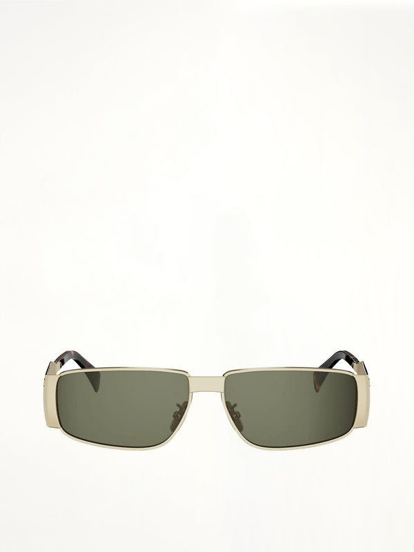 CL40325U 5930N METAL SUNGLASSES in Shiny Endura Gold/Green