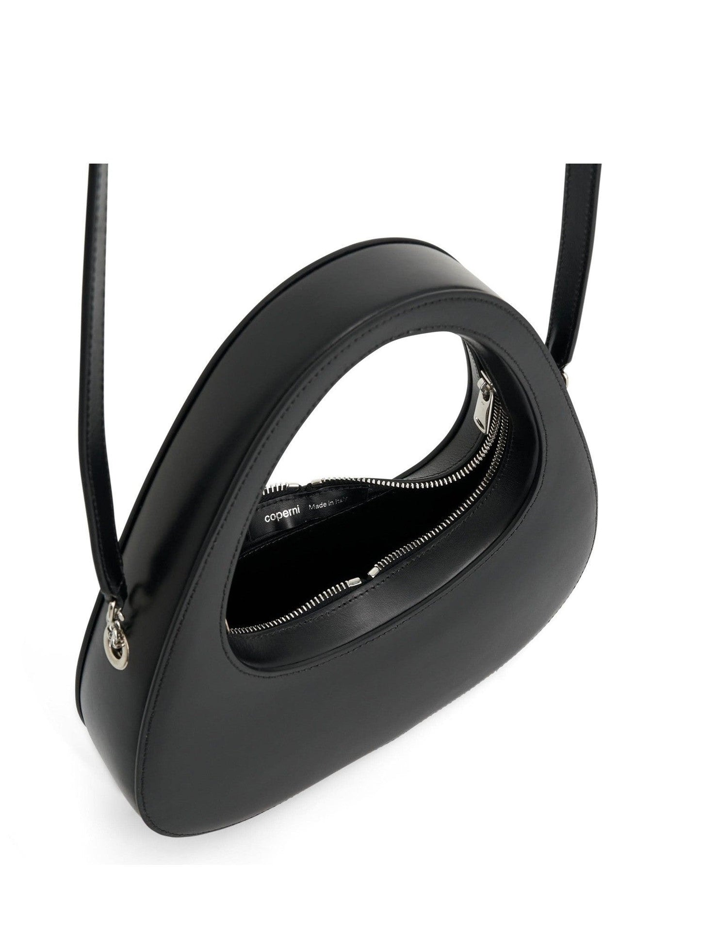 Crossbody Baguette Swipe Bag in Black