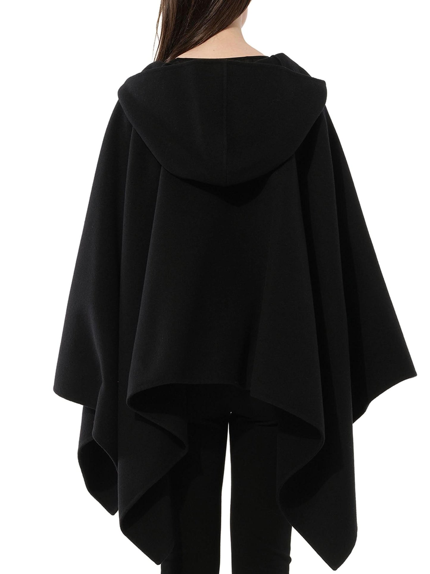 Cape With Zip in Black