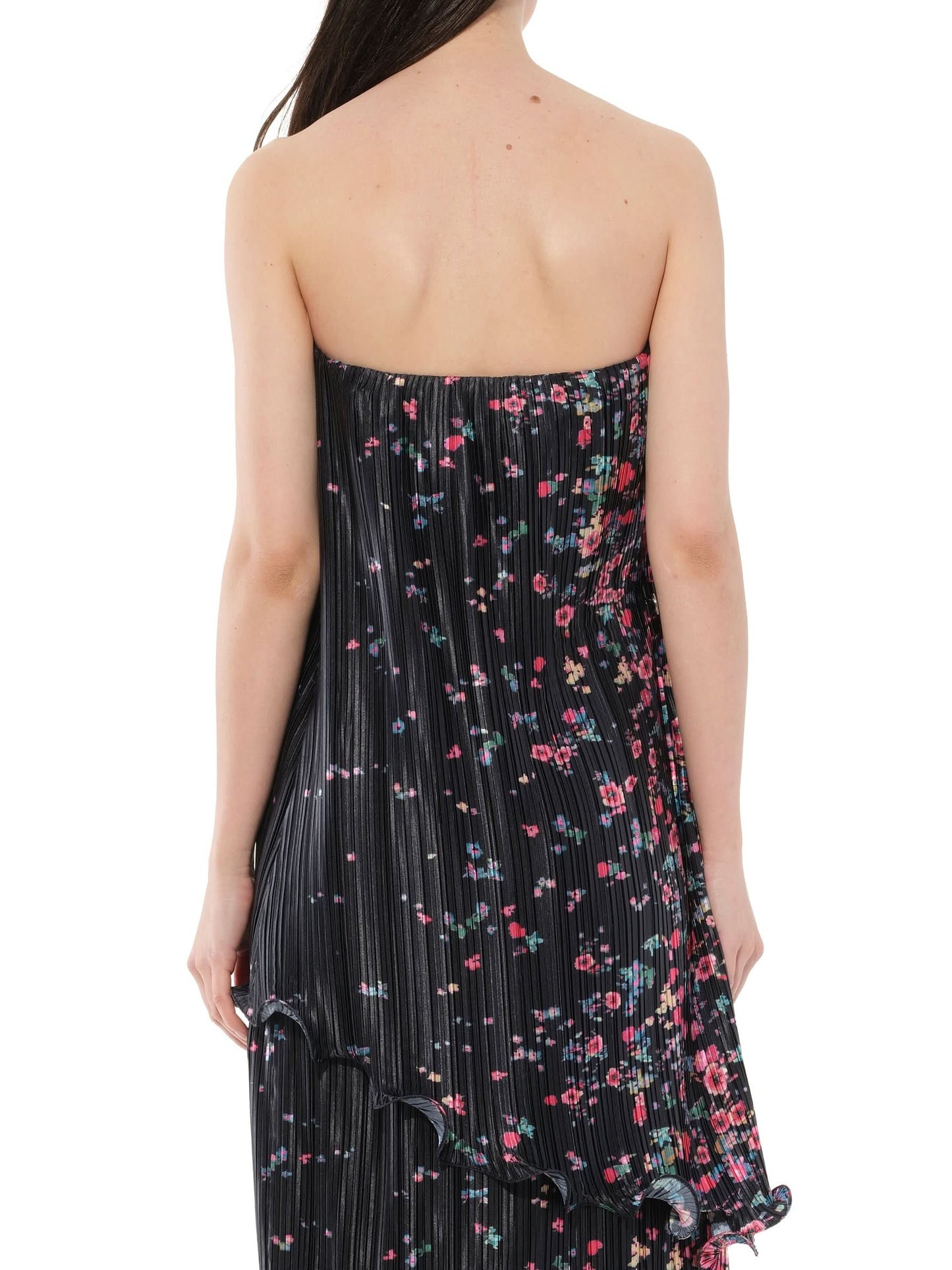 Cherry Bloom Bustier Dress in Black