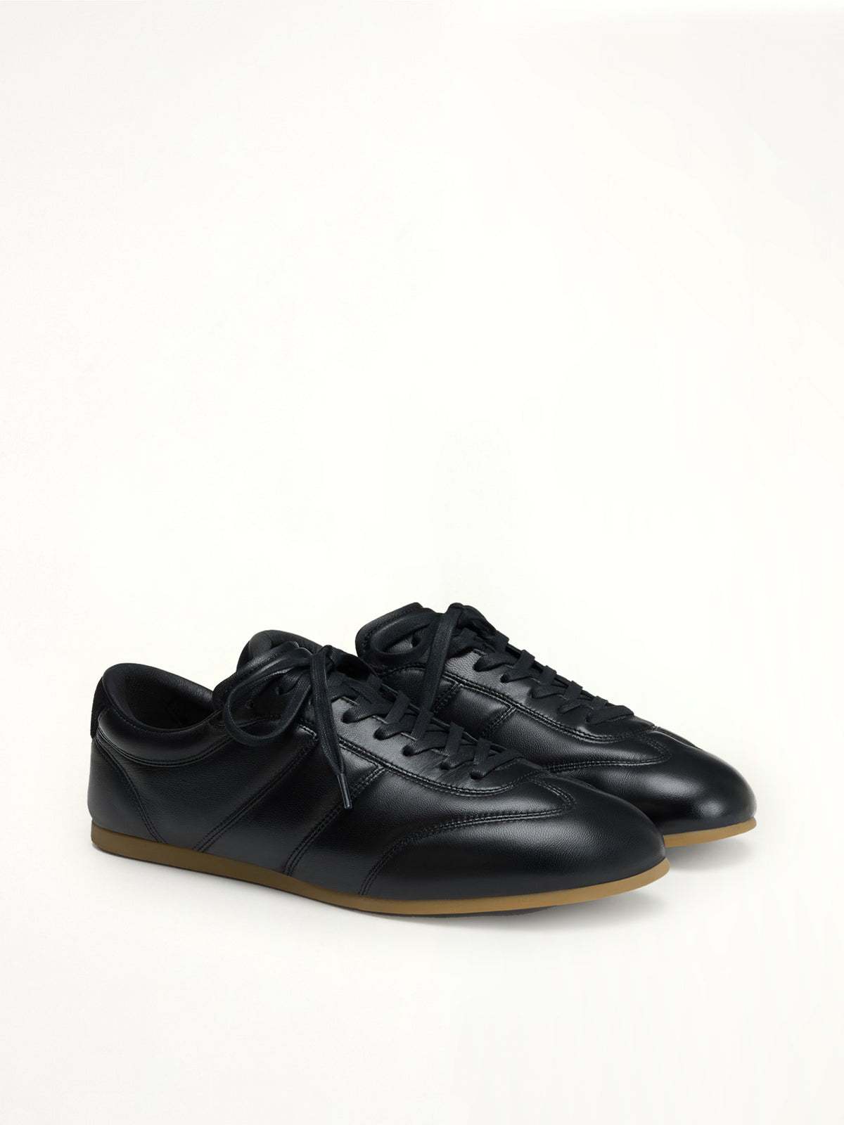 Soft Runner in Black Front View | LEMAIRE