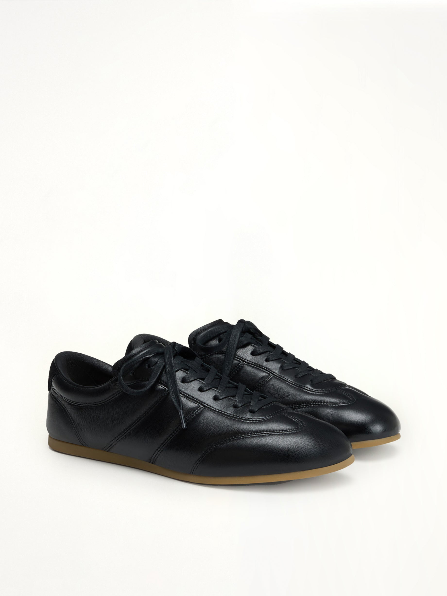 Soft Runner in Black Front View | LEMAIRE
