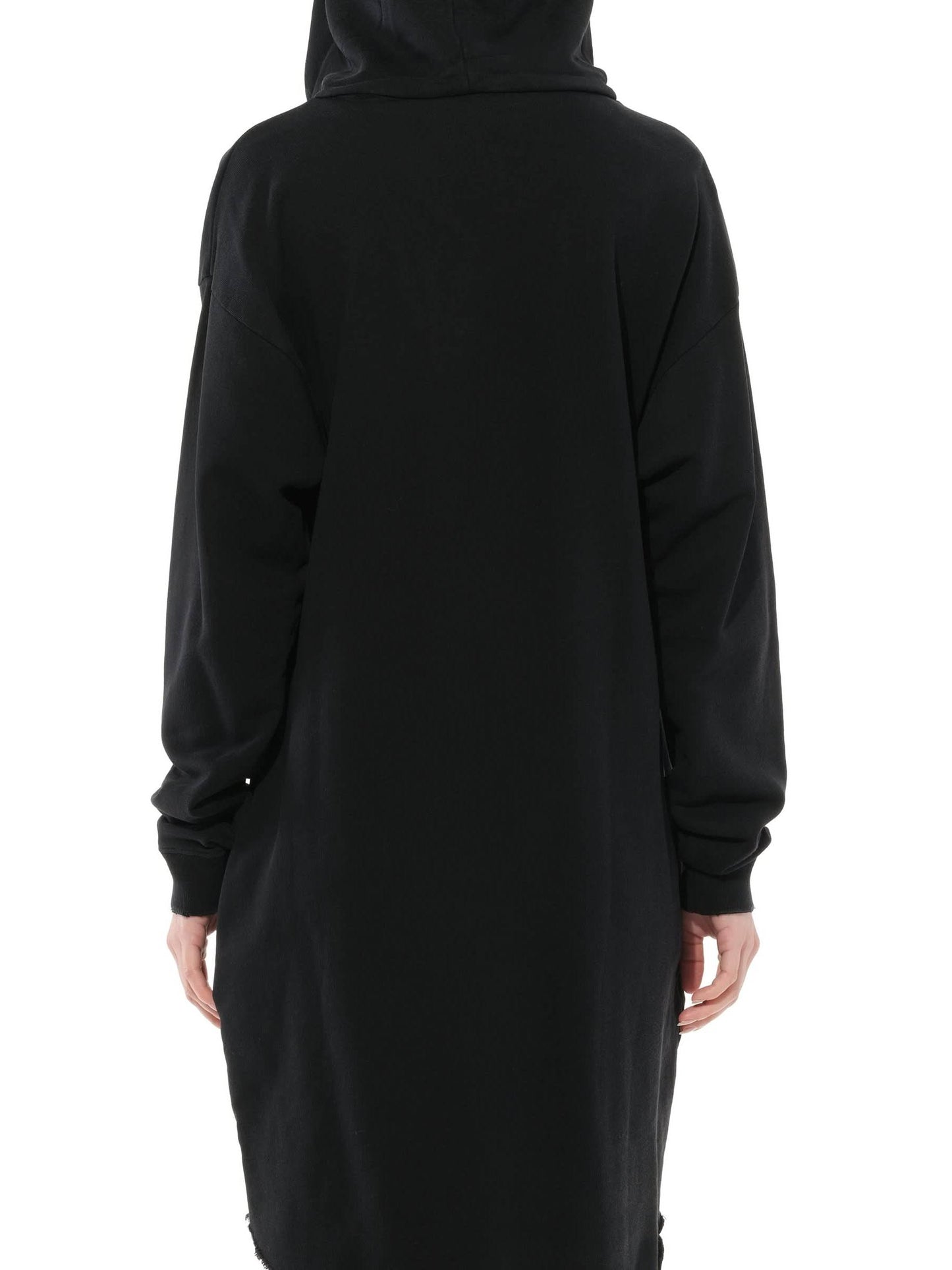 Creatures Hooded Dress in Black