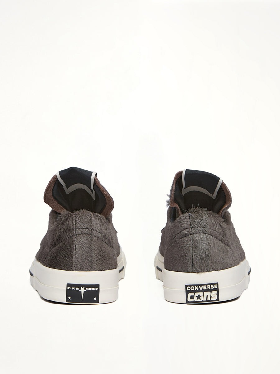 One Star Fur Sneaker A14796C in Dark Dust/Black | RICK OWENS DRKSHDW