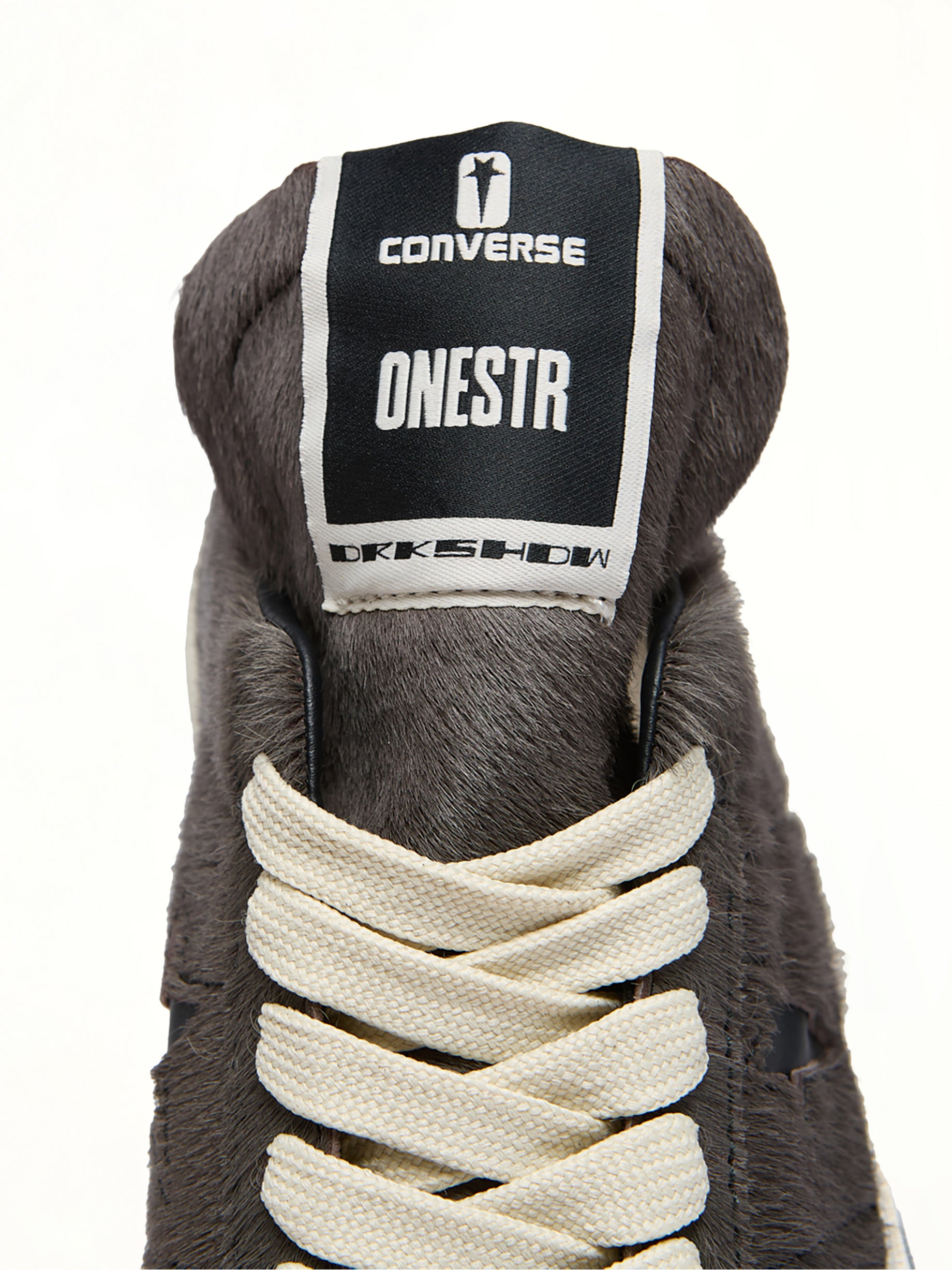 One Star Fur Sneaker A14796C in Dark Dust/Black | RICK OWENS DRKSHDW