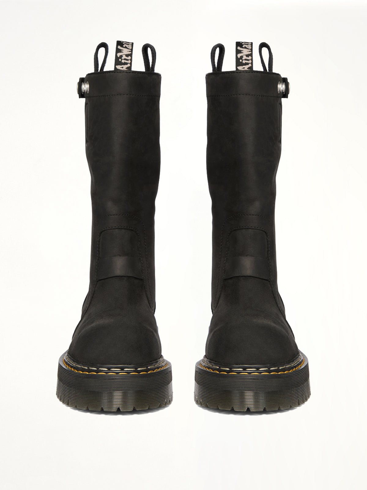 Rick Owens x Dr. Marten Quad Sole Pull on Boot in Black