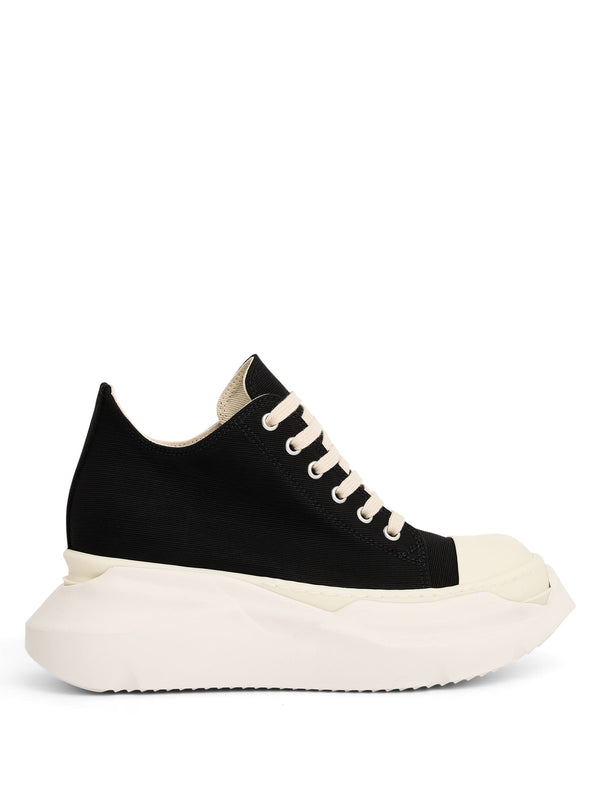 Abstract Sneaker in Black/Milk Side View | RICK OWENS DRKSHDW
