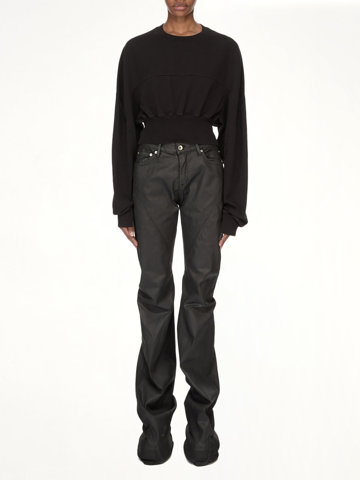 블랙 바이어스 부츠컷