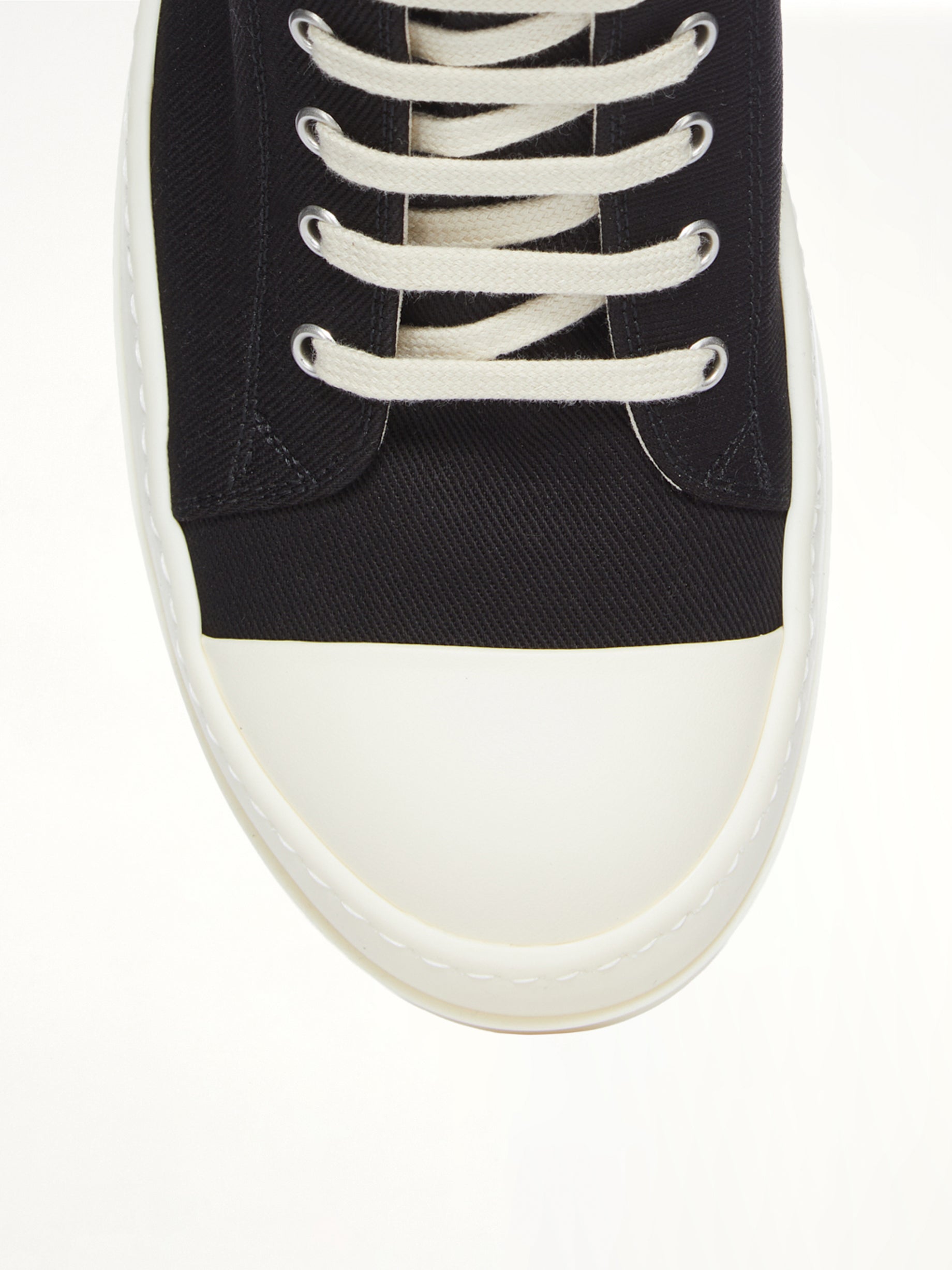 Low Sneaks in Black/Milk | RICK OWENS DRKSHDW