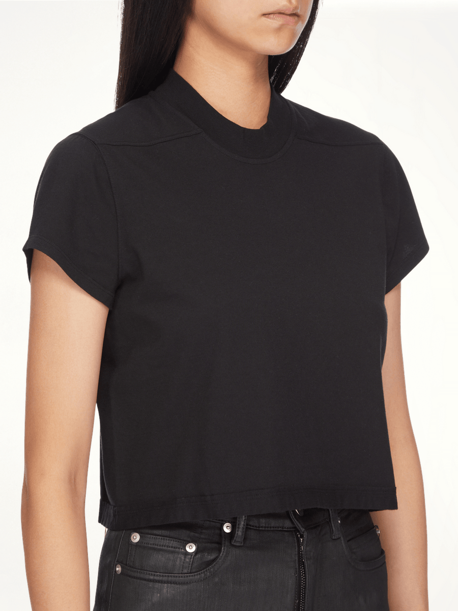 Cropped Small Level T-Shirt in Black