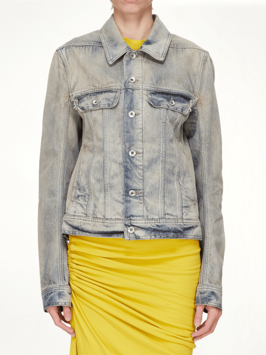 Trucker Worker Jacket in Mineral Pearl