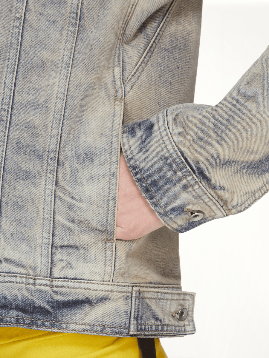Trucker Worker Jacket in Mineral Pearl