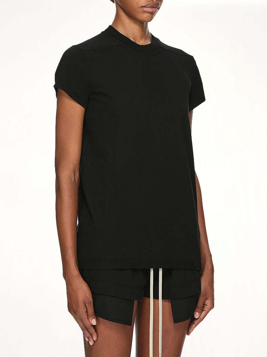 Cotton Jersey Small Level T-Shirt in Black
