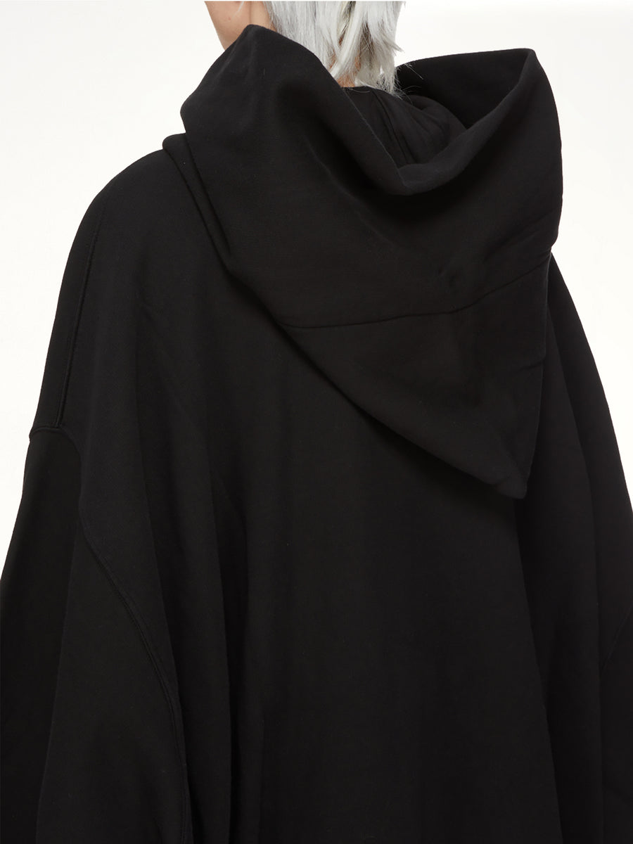 Furka Jersey Mountain Hun Hoodie in Black