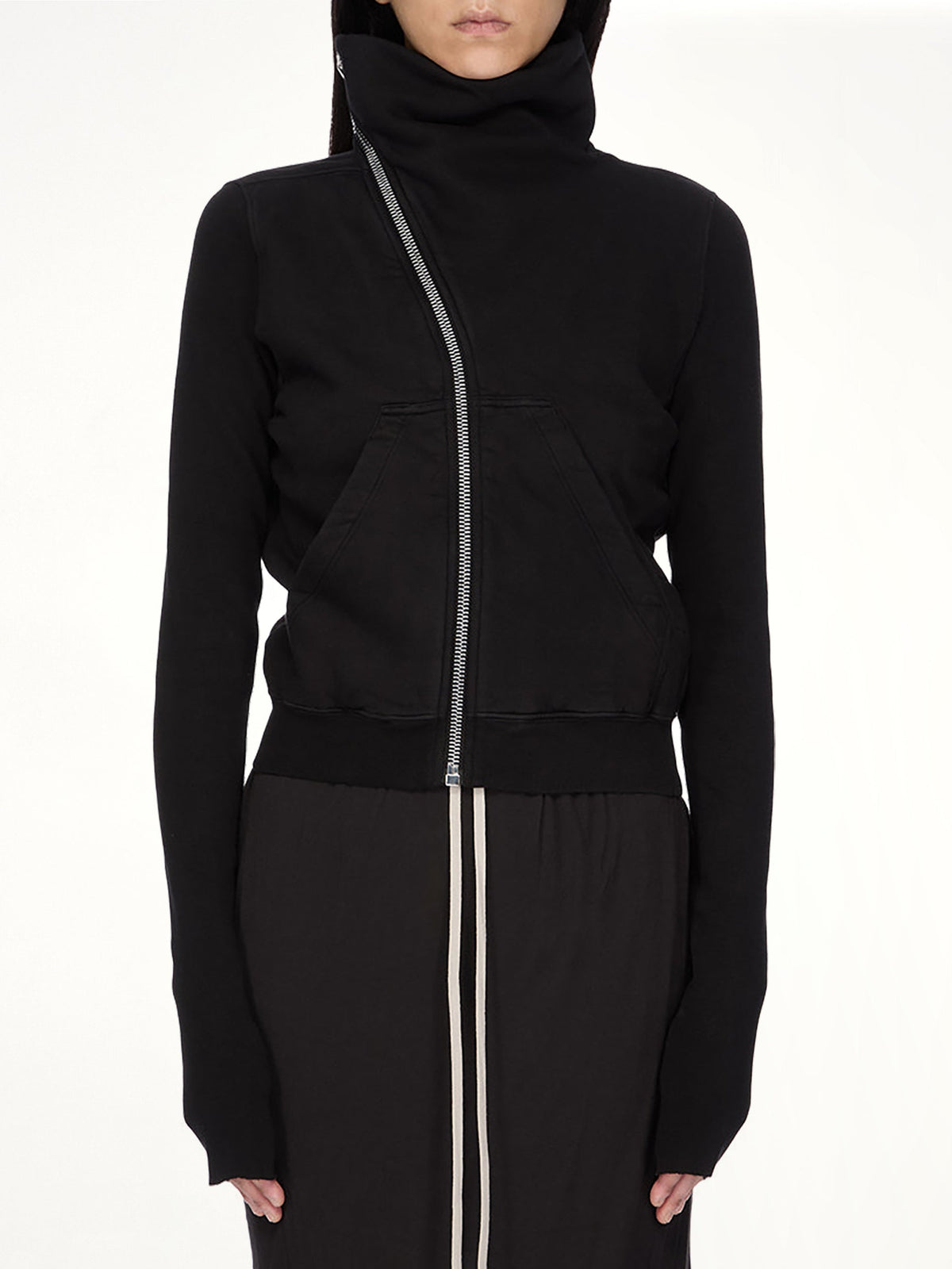 Furka Jersey Mountain Sweatshirt in Black