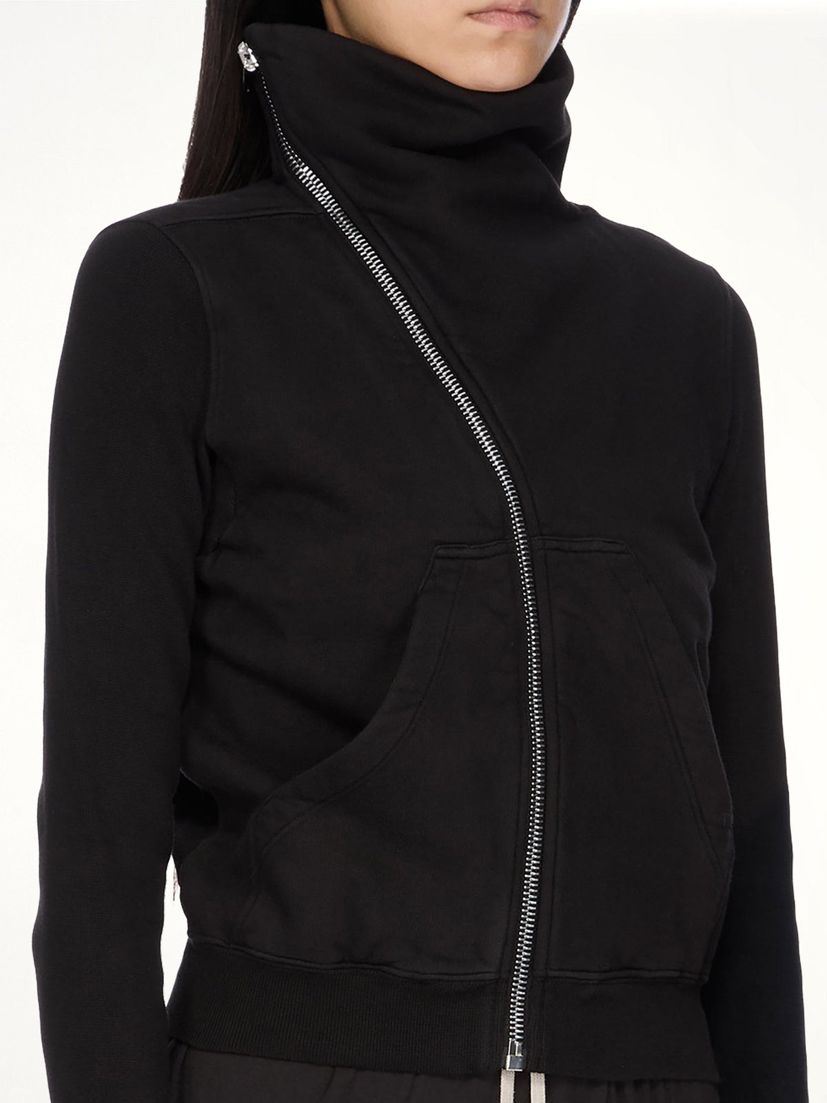 Furka Jersey Mountain Sweatshirt in Black