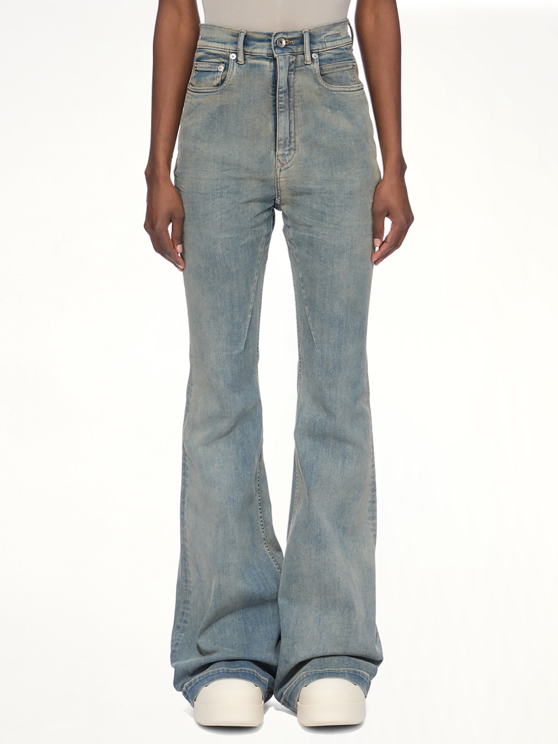 Stretch Denim Bolan Bootcut in Mieral Indigo