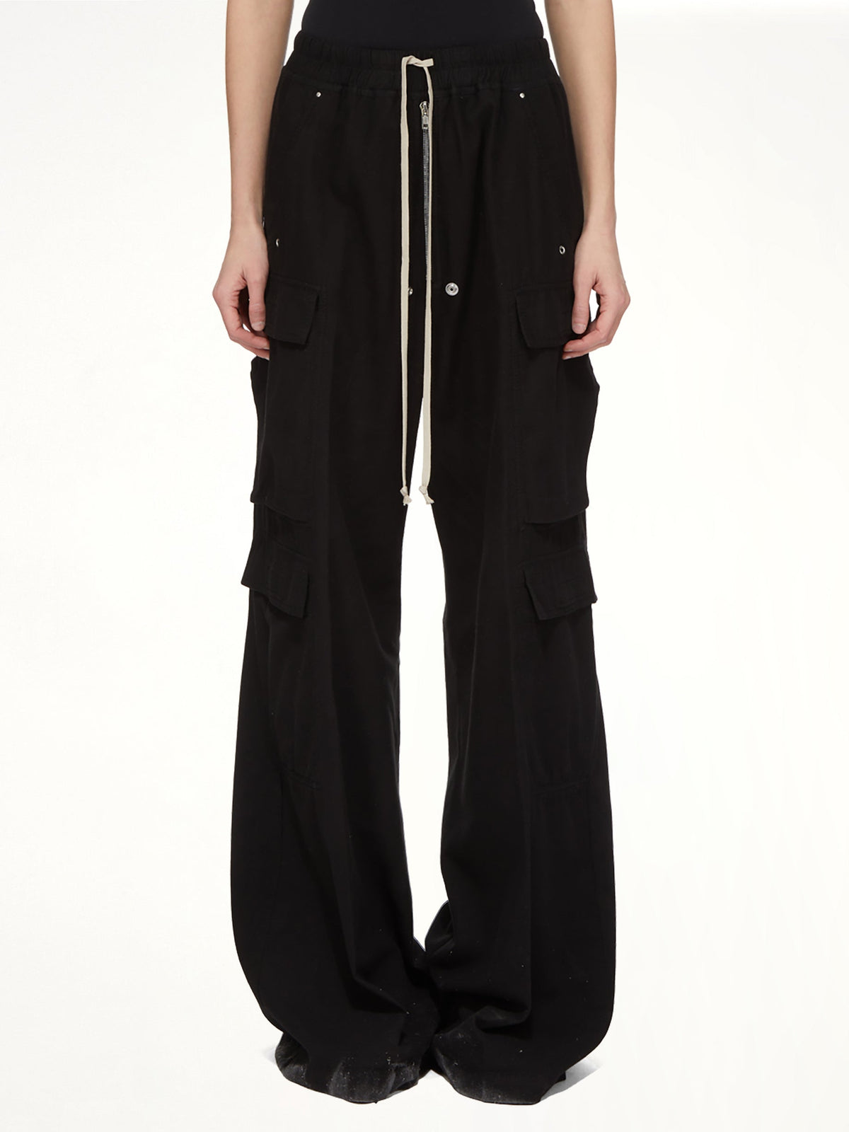 Flannel Double Cargo Jumbo Belas in Black