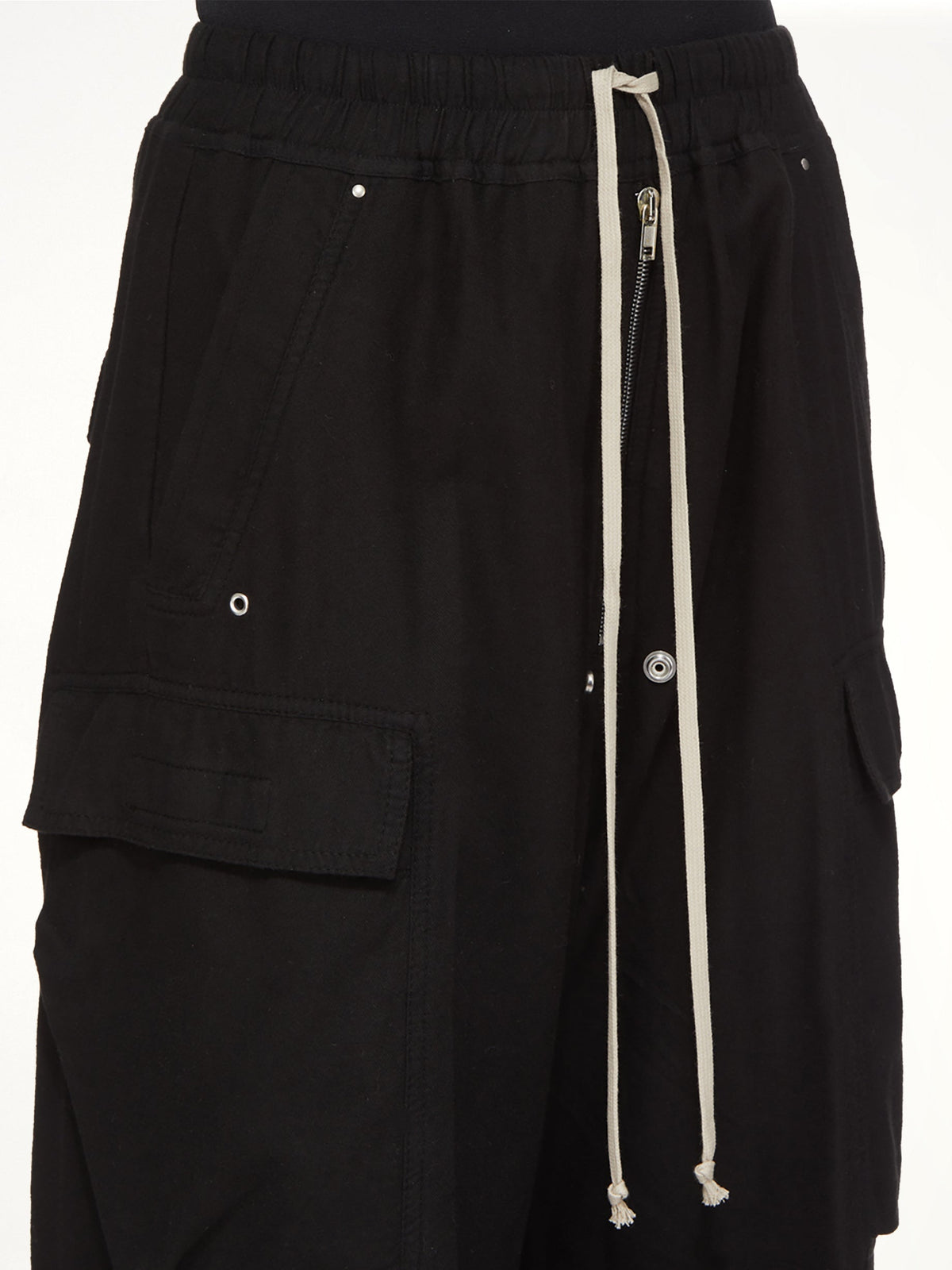 Flannel Double Cargo Jumbo Belas in Black