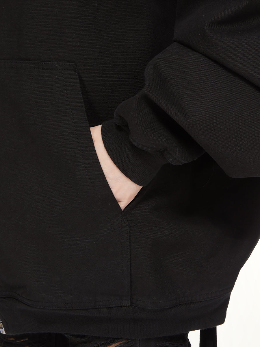 Mountain Hun Hooded Jacket in Black
