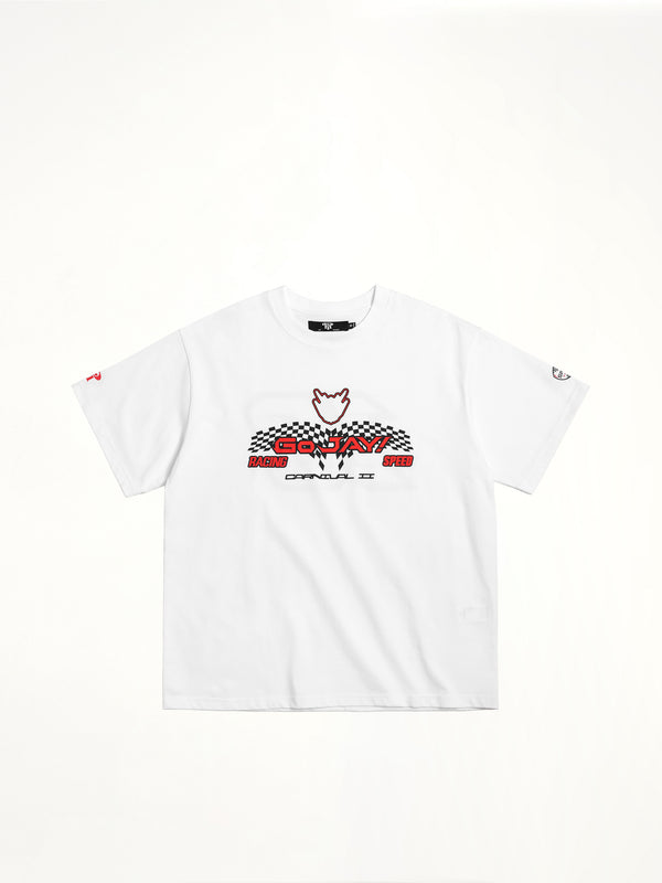 J Carnival II World Tour Race Car T-Shirt in White