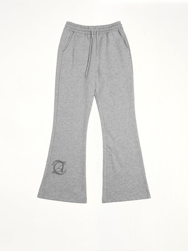 J Carnival II World Tour Flared Sweatpants in Light Grey